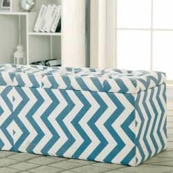 ZAHRA I STORAGE OTTOMAN CM-BN6031BL